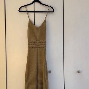 Line & Dot Tan Knit Dress